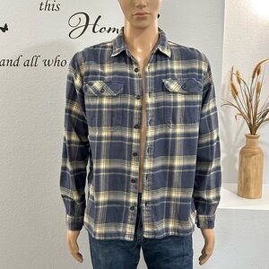 Patagonia Fjord Flannel Shirt Size M Long Sleeve Plaid Mens Organic Cotton